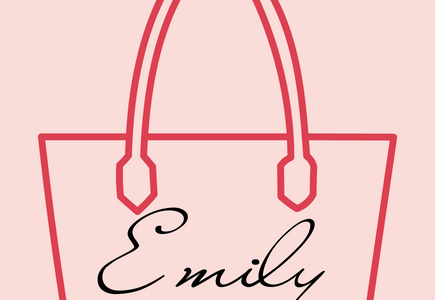 Emily Book Tote - a medium sized tote bag custom designed by Mimsi Bags