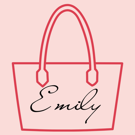Emily Book Tote - a medium sized tote bag custom designed by Mimsi Bags
